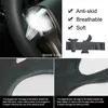 DIY اليد الخياطة التخصيص الأسود الاصطناعي الجلود سيارة تغطية عجلة القيادة ل أودي TT 2008-2013 اكسسوارات السيارات