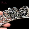 Underbara europeiska Crystal Wedding Bridal Tiara Rhinestone Pageant Miss Universe Crown Wedding Hair Accessories Re3124 Y2008073521163