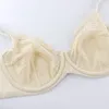 Beauwear Bloemenbeha Plus Size dames volledige dekking beugel niet-gewatteerde kanten ongevoerde beha lingerie voor vrouw 40DD-50DDD289d