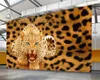 3D animal papel de parede real leopardo impressão chita personalidade criativo fundo parede digital impressão hd decorativo 3d mural papel de parede