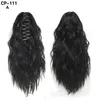 38cm 100g Griffe par i capelli Simulation de queue de cheval Bundles d'extensions de cheveux humains en 4 couleurs CP-111