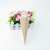 50st Solid Color Wedding Candy Box Cone Form Presentförpackningslådor Bag Julhändelse Candy Paper Boxes Supplies17396885