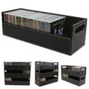 Livraison gratuite CD DVD Lecteur de disque Boîte de rangement mobile Cas Rack Holder Plateau empilable Étagère Espace Organisateur Conteneur Pièces électroniques Pochette