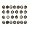 26pcs/set Enamel A-Z Alphabet Initial Letter Charms Handmade Pendant Charm Beads for DIY Bracelet Bangle Necklace Jewelry Making Findings