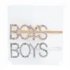 Crystal Bobby Pin Silver Gold Diamond Letter Love Hope Happy Dream Hair Pins Hair Clips BRIPS Vrouwen Girls Girls Mode Jewelry Will en Sandy