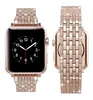 Pulsera de Metal Laforuta para Apple Watch Band 38mm 40mm iWatch Bling Strap 42mm 44mm pulsera de lujo para mujer para Series 4 3 2 1