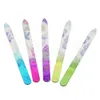 DHL 5pcs/set Glass Nail Files Nail Art Design Sanding Shaper Manicure Kit Limas De Vidrio Para Unas Crystal Filing Tool Set Glass Nail Files