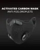 Nya cykelmasker Aktiverad kol Anti-Föroreningar Mask Sport Mountain Road Cycling Cycling Dammtät täcke ansiktsmasker