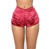 Veludo Sleepwear Sets V Pescoço Shorts Hot Shorts Sling Colete Suit 2 Pcs Mulheres Pijama Outfits Popular Rose Vermelho Elástico 27my G2