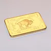 Hemdekorationer Buffalo Gold Bullion United States of America 1 trony ounce Bar Collectible Gifts8732308