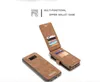 Caseme Luxury ￤kta l￤derpl￥nbokfodral Kickstand Cards Slot 2-i-1 dragkedja f￶r iPhone14 13 12 11 Pro Max XR X Xs Max f￶r Samsung Galaxy S10