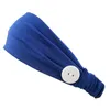 Maschere Fascia elasticizzata Porta maschera per bottoni Fascia per capelli Donna Sport Yoga Solido Arancione Rosa Rosso Blu Fascia