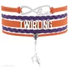 Infinity Love Twirling Majorette Batons Geschenk für Twirlern Ballerina Ballet Tancers Bracelets für Frauen14665087