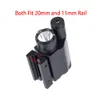 Tactical 2in1 LED Flashlight Combo Green/Red Laser Sight Scope Set 11mm 20mm Picatinny Rail Mount