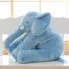 Dessin animé grande taille en peluche éléphant jouet enfants dormir dos coussin en peluche oreiller animal poupée bébé poupée cadeau d'anniversaire pour les enfants MX200716