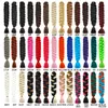 Syntetyczne oplatanie Włosy Niski Temperatura Płomne włókno opóźnione Niezdopnione 82 cali 165g Hot Water Crochet Twist Braids Syntetyczne przedłużanie włosów