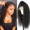 Whole Wet and Wavy Lace Front Wigs Natural Color Peruvian Virgin Human Hair Water Wave Human Hair Wigs2495229