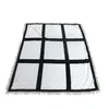 1.25m 1.5m SUBLIMACIÓN 9 Grid/15 cuadrículas de transferencia de calor Impresión Mantidas en blanco Squared Termal Carpet for Home A07