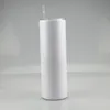 DIY Süblimasyon Tumbler 20 oz Düz Sıska Tumbler Düz Bardaklar Paslanmaz Çelik Ince Yalıtımlı Tumbler Vakum Yalıtımlı Kahve Kupa