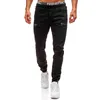 VicaBo Men's Fashion Seksowne swobodne dżinsy dla mężczyzn Black Blue Hole Pants z kieszenią Ropa de Hombre 2020 #W MX200814276O