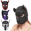 Giocattoli del sesso Maschera Maschera di gomma Cosplay sexy Gioco di ruolo Cane Testa piena Giochi per adulti Maschera per sesso Sm per coppie 1225 Y19060302