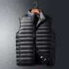 Gilet da uomo Giacca da uomo Gilet senza maniche Moda invernale Maschile Cappotti imbottiti in cotone Colletto da uomo Addensare Gilet Abbigliamento