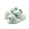 Indoor Furry Warm Slippers Slides Sandal Ladies Plush Women Shoes Yellow Winter Soft Grey Size Eur 36-44 47247