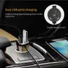 Carro chamada Transmissor FM Bluetooth Car Kit modulador FM Aux Out Handsfree MP3 Player Rádio A2DP adaptador de música com slot para cartão TF