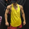 Nowa marka Męska siatka fitness odzież siłownia Stringer Tank Top Mężczyźni Kulturystyka Kamizelka Trening Singlets Biegna Koszula Bez Rękawów CX200817