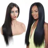 13 * 4 Pelucas delanteras del cordón del cabello humano Pelucas trenzadas negras naturales atractivas calientes con el pelo del bebé 8 "a 24" Onda profunda recta Venta al por mayor Barato