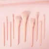 10pcs/set Candy Colors Makeup Brushes Set Professional Eyeshadow Eyebrow Foundation Powder Blush Blending Brushes Cosmetic Tool opp bag