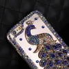 Peacock Rhinestone Kılıf iphone 11 Pro Max Bling Elmas Telefon Kapak Coque iPhone XS MAX XR X 8/7 6 S / 6 artı 5s