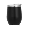 12oz vinho tumbler copo copo caneca de aço inoxidável ovos forma copos de vidros vidros garrafa de água mini canecas bebidas yfa2271