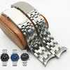 cinturini per orologi di lusso Bracciale in acciaio inossidabile Accessori per orologi da uomo in cinturino per orologio da polso OM Sea in argento 20mm 22mm