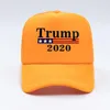 Cappello traspirante regolabile in cotone Trump 2020 Berretto da baseball elettorale presidenziale Maglia colorata Cappellini da donna all'aperto FY6076 Spedizione DHL gratuita