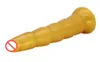 10 pollici super lungo dildo plug anale giocattoli del sesso grande massaggio prostatico annodato butt plug dorato giocattoli del sesso per le donne uomini adulti prodotti