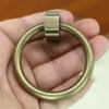 2 Stück chinesischer antiker Schubladenkreisknopf, Möbeltürgriff, Hardware, klassischer Kleiderschrank, Schrank, Schuhschrank, Kegel, Vintage-Zugring