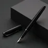 Picasso Pimio Penna stilografica in metallo nero Titanio nero FBent Pennino 0510mm Barile opaco Confezione regalo Eccellente set da ufficio aziendale Y209852791