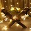 3M 20LED Snow Flower RGB Светодиодная струна световой батарея питания сказочных огней для рождественского отдыха Свадебная лампа на открытом воздухе на открытом воздухе