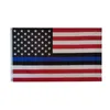 90150cm Blueline USA Police Flags第2改正ヴィンテージアメリカンフラッグポリエステルThin Blue Line USA CYZ2820 SEA 9381348