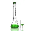 Tjock Pyrex Hookahs Glass Oil Burner Pipes Bägare Basvattenrör Catcher Tall 16 "Tunga bongs för rökning