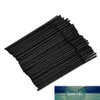 100Pcs Transparent Black Long Flexible Drinking Straws Straws for Party birthday wedding decorative New Year's products kerst