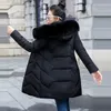 الشتاء سترة المرأة زائد حجم 2020 جديد أوكرانيا 7xl إمرأة أسفل القطن معطف سميكة مقنعين معطف الشتاء الإناث سترات طويلة
