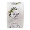 500 stks roll 1 inch dank u zelfklevende stickers bruiloft accessoires tag fles envelop business box cadeau kaart label