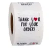 500 stks roll 1 inch 1.5 inch Bedankt voor uw bestelling Label Stickers DIY Store Box Gift Tas Bakken Pakket Decoratie