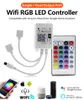 Contrôleur Wifi LED contrôleur RGB DC12V Mini télécommande IR 24 touches pour 2835 5050 RGB LED bandes lumineuses