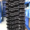 Ny stil Deep Wave Natural Virgin Hair Bundles Toppkvalitet Glamorösa Human Cuticle Inriktat hår för svarta kvinnor