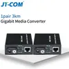 Livraison gratuite 1 paire de convertisseur de média fibre optique Gigabit 1000 Mbps monomode port SC simplex Fibra Optica rj45 émetteur-récepteur optique 3/20 km