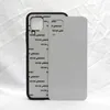 Blank 2D Sublimation Case TPU PC Casos de telefone de transferência de calor para iPhone 13 12 mini 11 Pro Max 7 8 Plus x XS XR