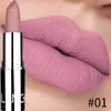 LANGMANNI mate bala lápiz labial resistente al agua de larga duración Sexy lápiz labial rojo 8 colores mate lápiz labial cosmético